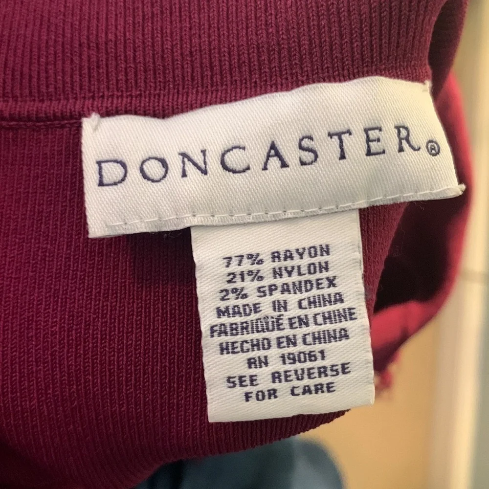 DONCASTER Frayed Edge Ribbon Detail Cardigan Sweater